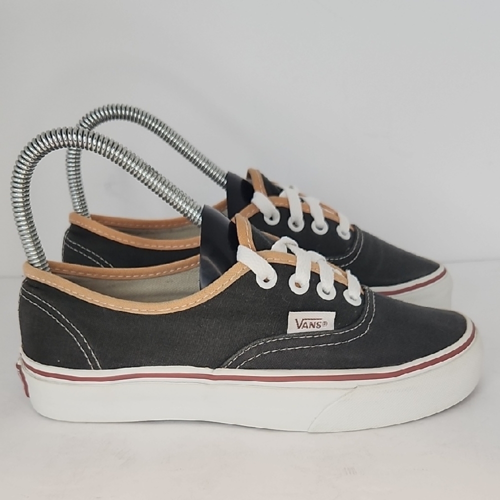 Vans Black Canvas Sneakers with White Accents